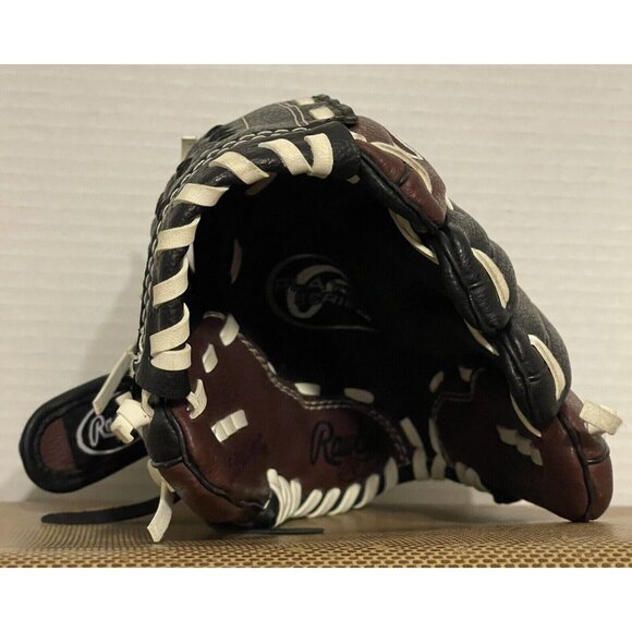 Rawlings Baseball Glove 10.5" Youth Players Series Black Brown Model PL105BB - Picture 5 of 6
